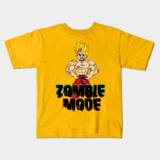 Zombie Goku with Black writing Kids T-Shirt